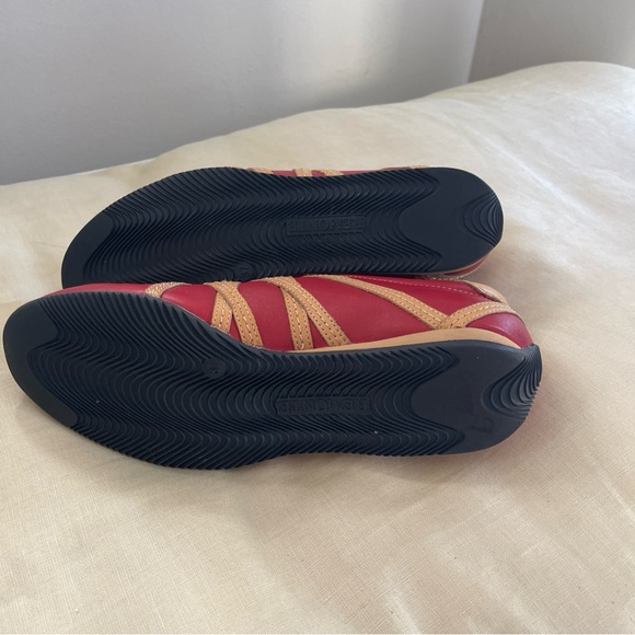 Remonte Loafers red and tan leather comfort 37 - Picture 4 of 8
